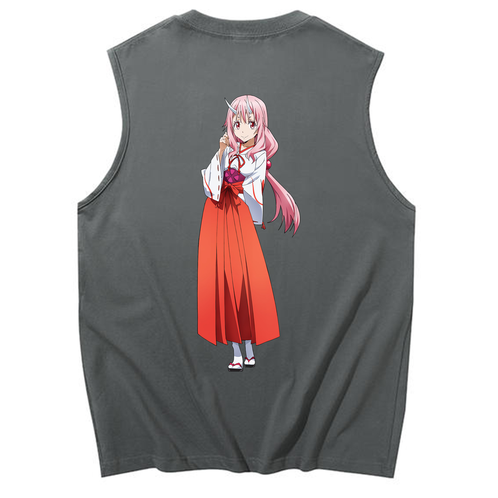 （画像用） 転スラ Regarding Reincarnated to Slime コットン100％タンクトップ（背面プリント）